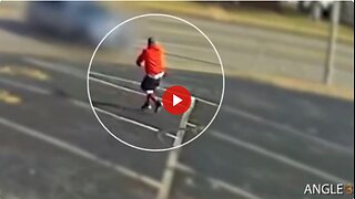 Man fleeing from cops and shooting at them gets run down - Bang Bang BAM!