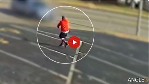 Man fleeing from cops and shooting at them gets run down - Bang Bang BAM!
