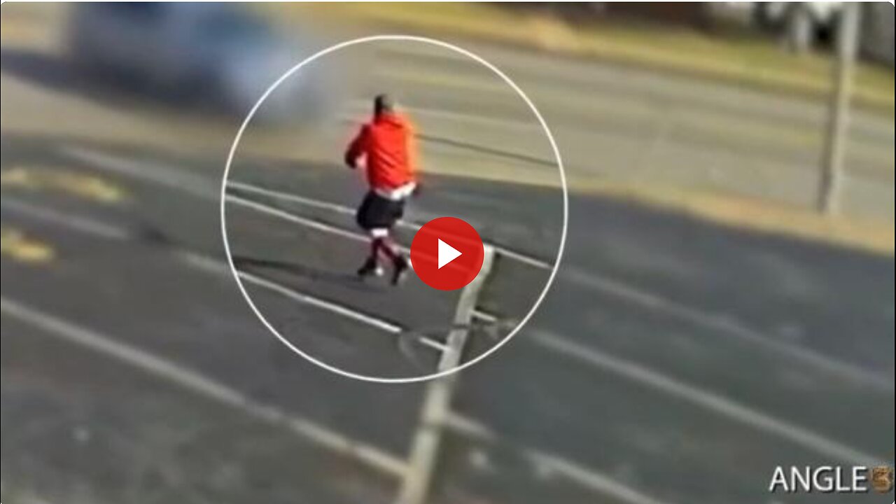 Man fleeing from cops and shooting at them gets run down - Bang Bang BAM!