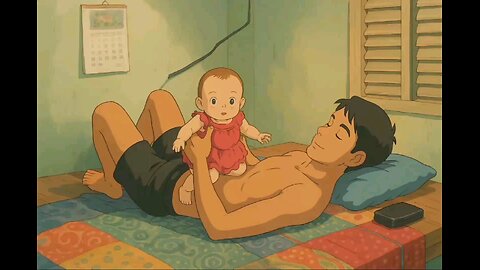 a baby with dad
