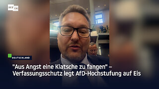 "Aus Angst eine Klatsche zu fangen" – Verfassungsschutz legt AfD-Hochstufung auf Eis