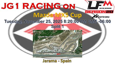 JG1 RACING on LFM - Mazda MX5 Cup - Jarama - Spain - Split 1