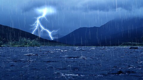 Soothing Rain Storm - Green Noise (mix) - Meditation - Sleep - Rest [Summer 2025]