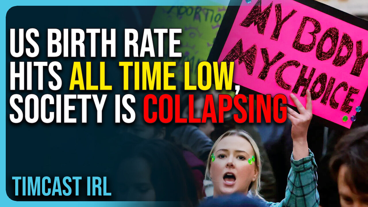 US Birth Rate Hits ALL TIME LOW, Society Is COLLAPSING