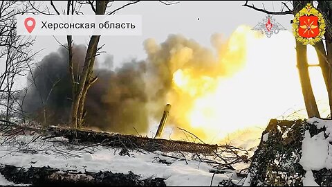 🇷🇺 ⚔️ The 152mm "Hyacinth-B" gun of the "Dnieper" group destroyed a stronghold
