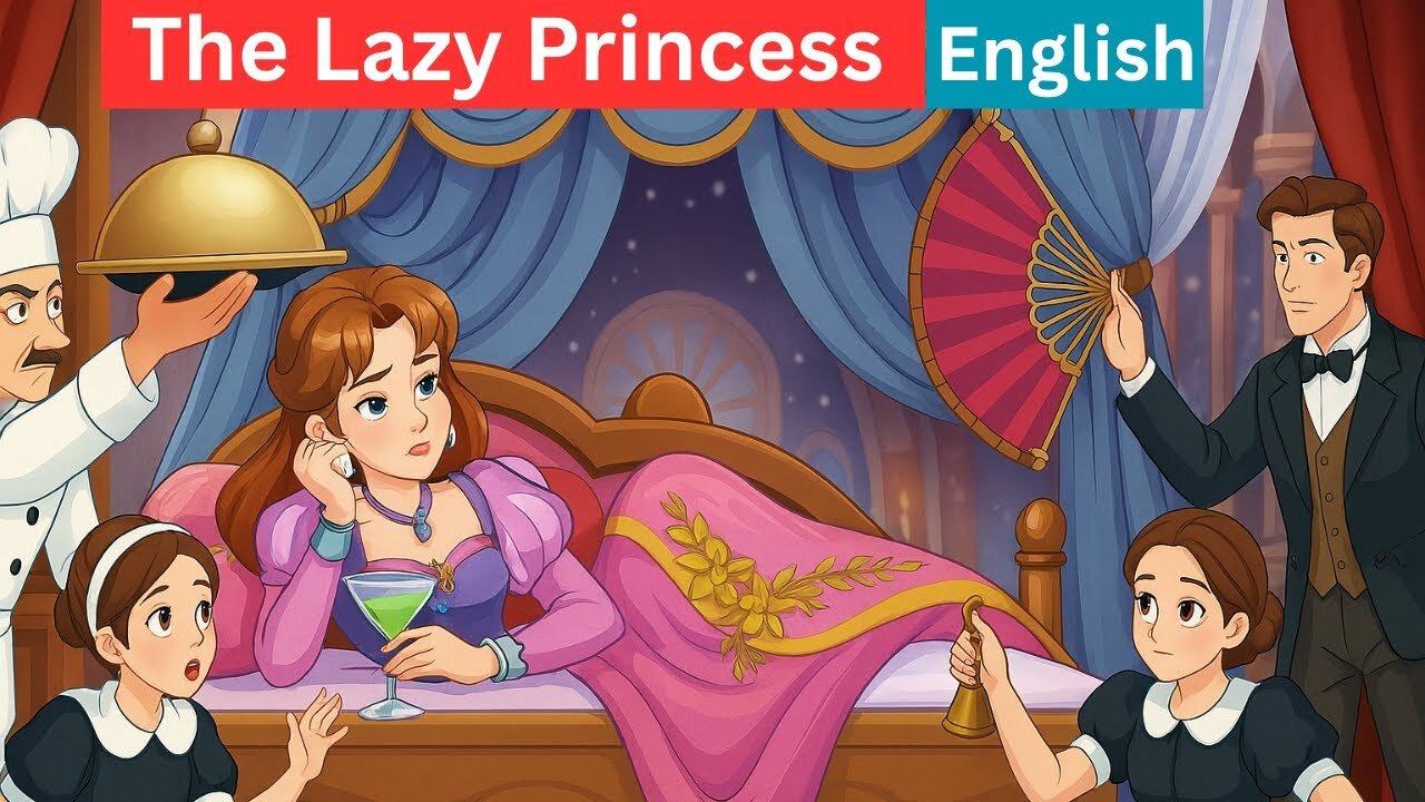 The Lazy Princess: A Royal Wake-Up Call | Motivational Fairy Tale for All Ages #cartoonvideo #kids