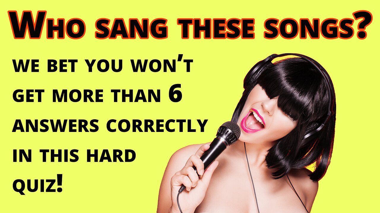 Who Sang These Songs?