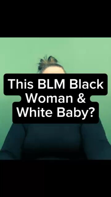 BLM Black Woman & Her Adopted White Baby 😭