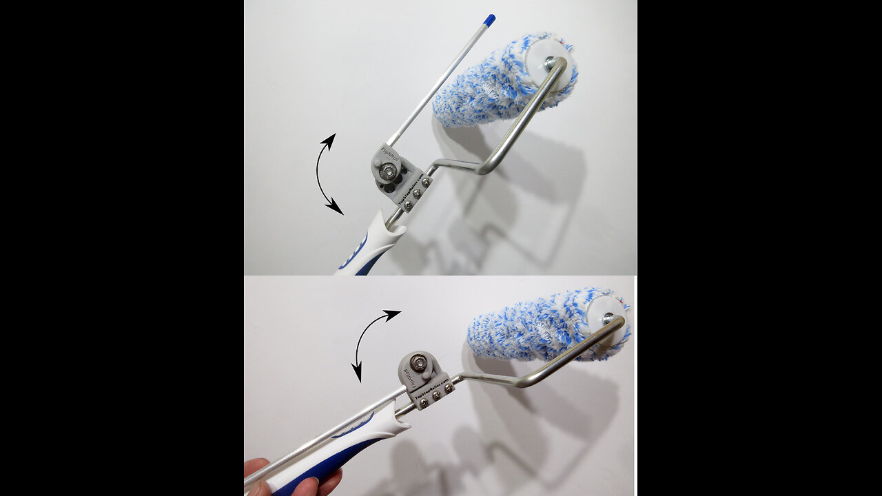 FlipNRoll painter's roller enhancer and ceiling protector