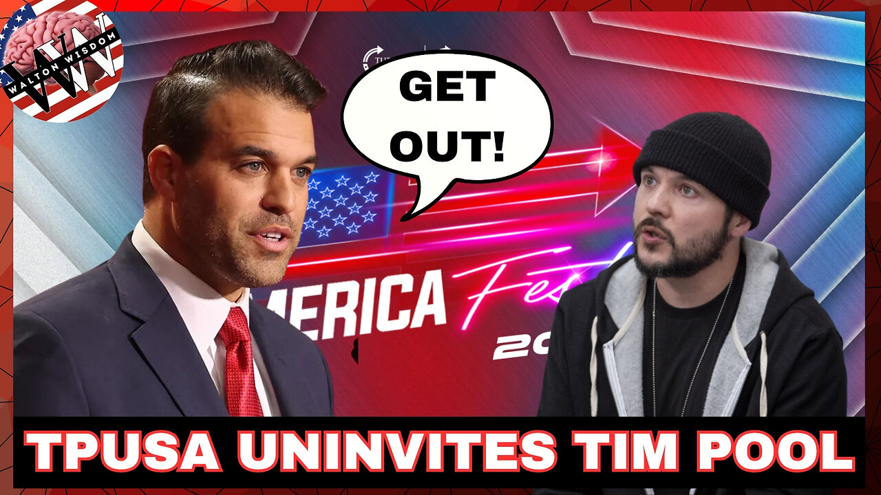 Tim Pool UNINVITED From America Fest 2025 By Turning Point