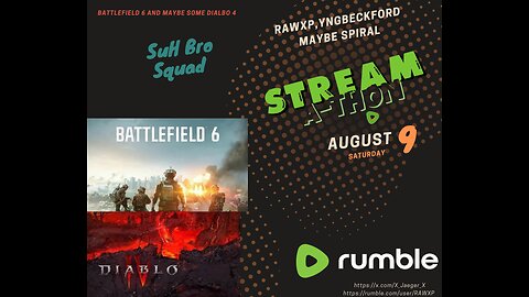 STREAM A-THON Battlefield 6 and possibly Diablo 4 - @Mystivis