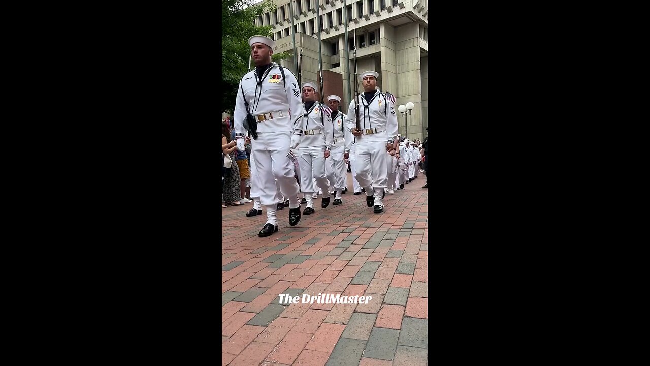 The US Navy Ceremonial Guard!