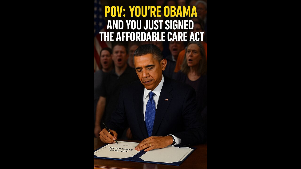 "POV: You’re Obama and You Just Signed the Affordable Care Act 💊📜🇺🇸 (Yes, People Were Mad)"