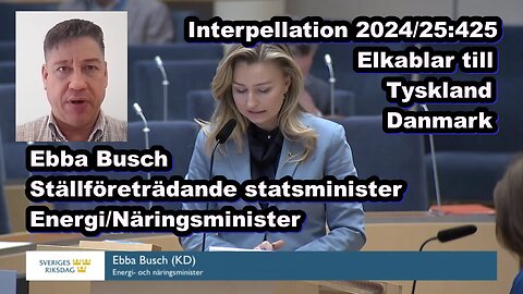 Energiminister Busch nollkompetens