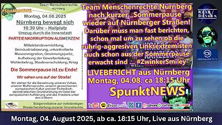 💥📢 LIVE aus NÜRNBERG - Montagsdemo | Nach "Sommerpause" wieder auf der Straße! Antifanten auch?💥