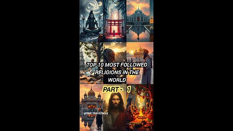 Top 10 Religions in the World Ranked by Followers (Part 1)