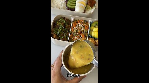 Pack Lunch Box with me🍱❤️| Dal Curry🍛| Chicken Ghee Roast🍗| Carrot Beans Stir Fry 🥕