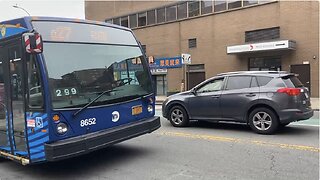 Q27 MTA CITY Bus In Flushing Main Street