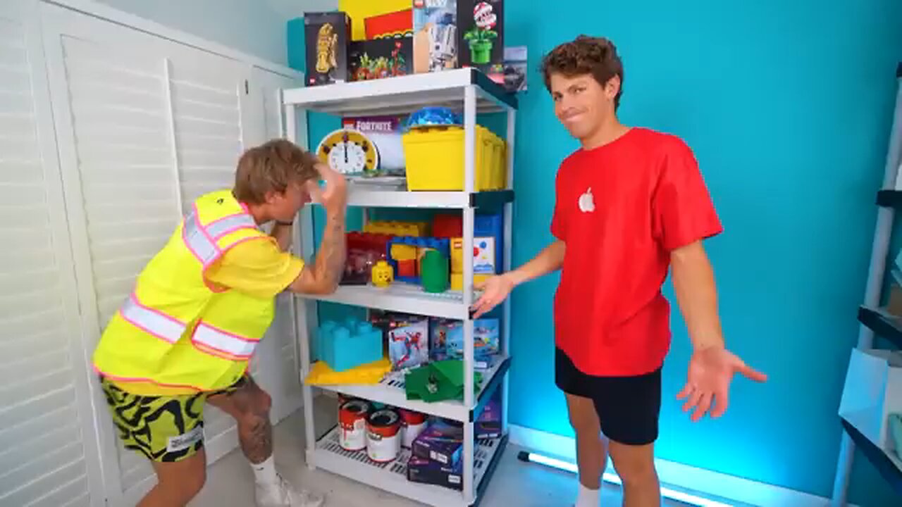 Today I built secret room in my house
