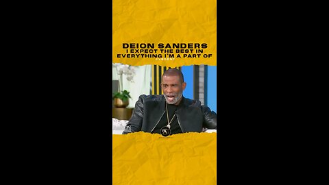 @deionsanders I expect the best in everything I’m a part of