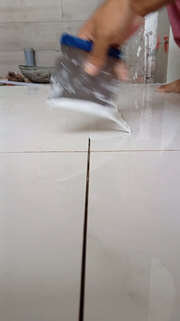 Tile Gap Filling Satisfaction | Marble Joint Fill Work | Viral Tile Craft