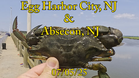Crowley Landing (Egg Harbor City } & Rt 30 bridges (Absecon) - Crabbing New Jersey