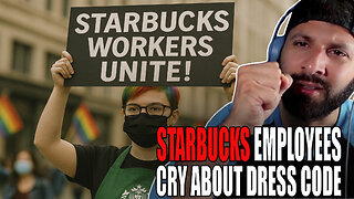 Starbucks employees go on strike over dress code.