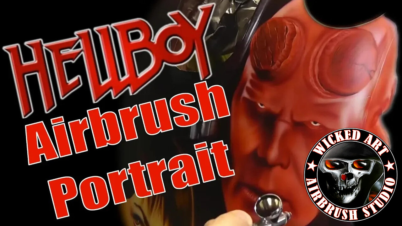 Hellboy Airbrush Portrait