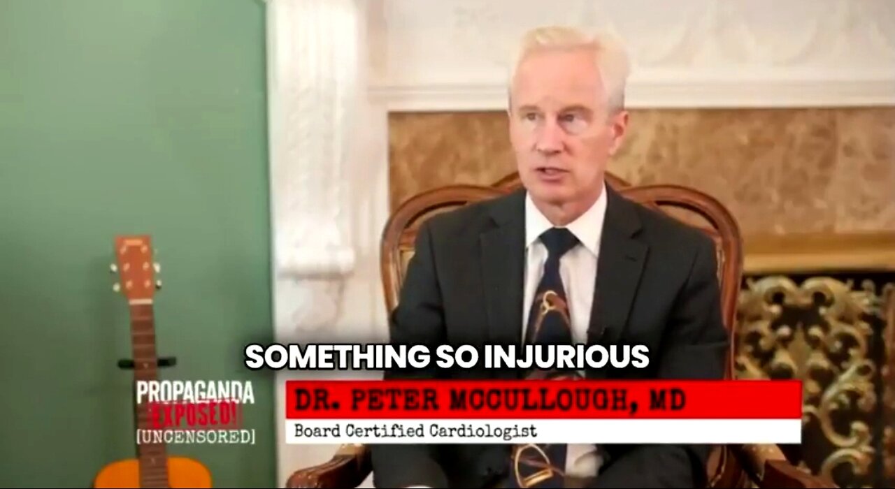 DR. MCCULLOUGH ON THE COVID JAB: “I HAVE NEVER SEEN SOMETHING SO INJURIOUS TO THE HUMAN BODY.” ⚔️