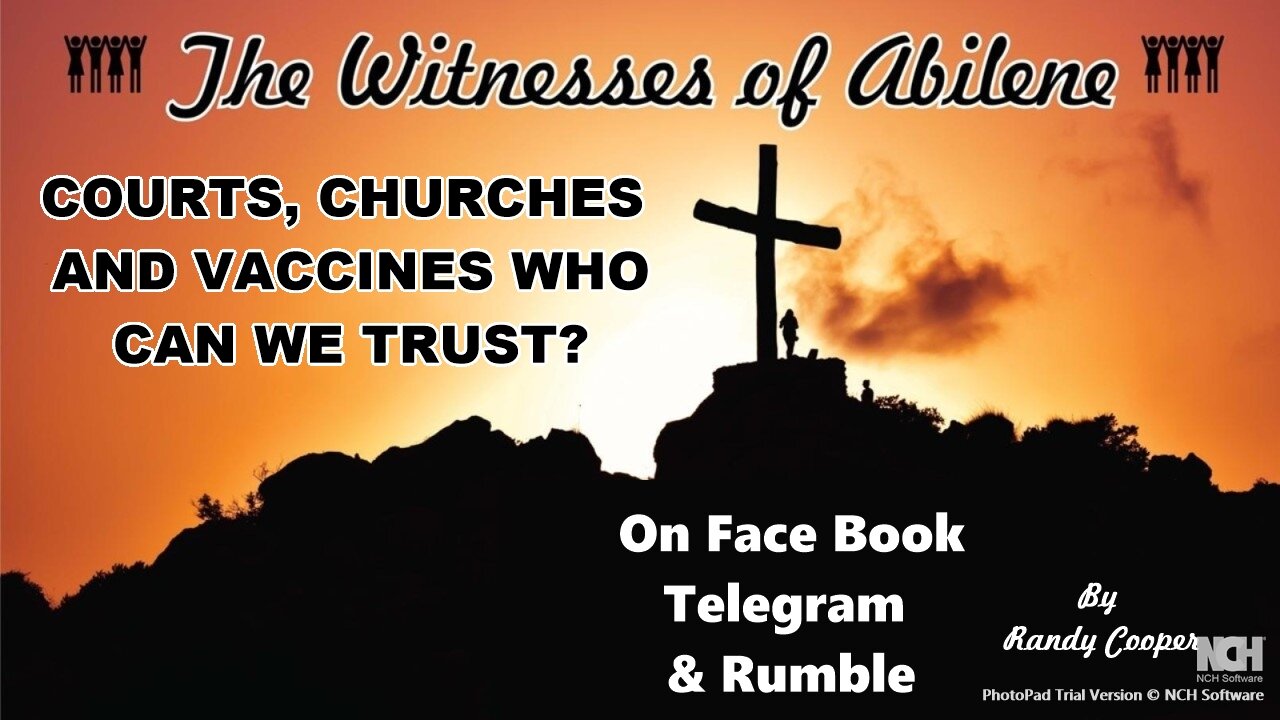 Courts Churches and Vaccines Who Can We Trust?