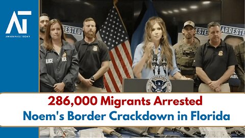 Kristi Noem Press Meet on Migrant Arrests & Border Security | US Politics | Amaravati Today