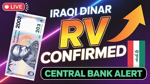 LIVE TV Update 🎥 Iraqi Dinar Revaluation Date Confirmed by Central Bank 💥 Today's IQD News!