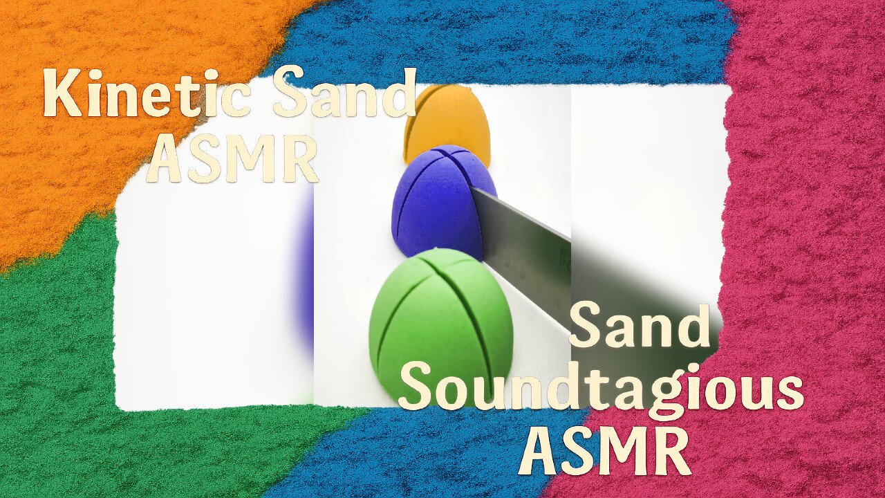 Smooth Kinetic Sand Cutting 6 – Relaxing ASMR