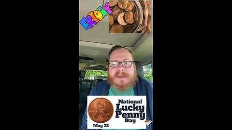 Friday lucky penny and drink with a chicken.