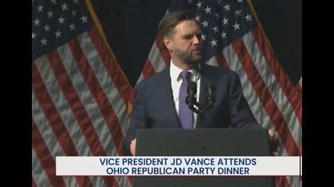 JD Vance Throws Up Middle Finger During Speech