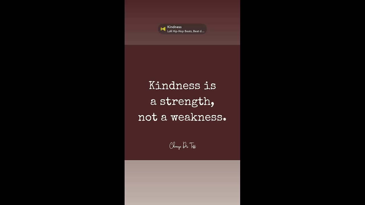 Be kind