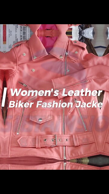 Ride in Style with Our Women's Leather Biker Jacket!