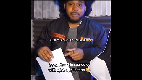 CoryxKenshin scared us with a job application 😂
