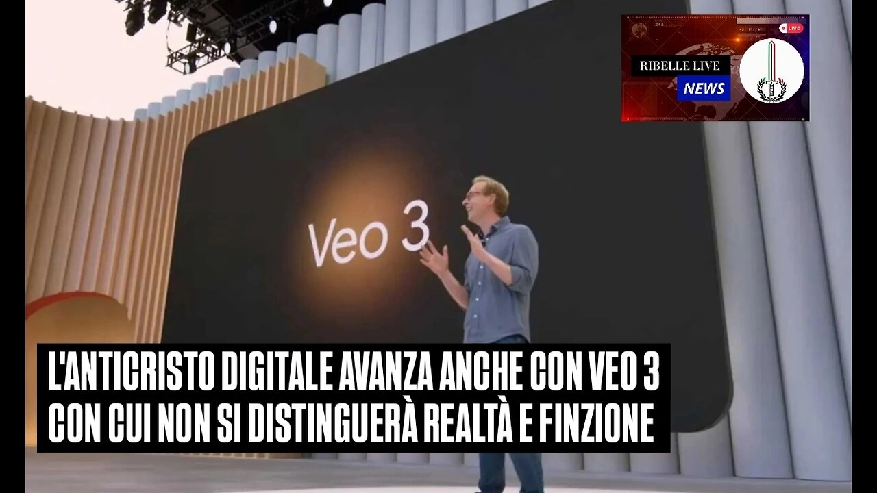 L'ANTICRISTO DIGITALE AVANZA ANCHE CON VE0 3 CON CUI NON SI DISTINGUERÀ REALTÀ E FINZIONE