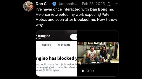 Dan Bongino Blocked 🚫 me. MY BADGE OF HONOR 🎖