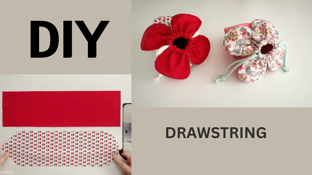 Petal Drawstring Pouch.💰🌸 | DIY | Quick Easy Sewing
