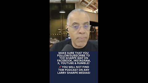 Last week of reminders to be on the right medias for the podcast.