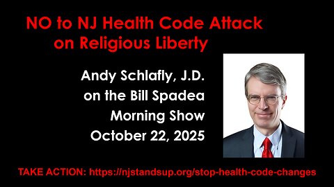 NO to NJ Health Code Attack on Religious Liberty