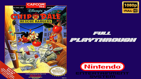 Chip 'N Dale Rescue Rangers - Nintendo - Full Playthrough