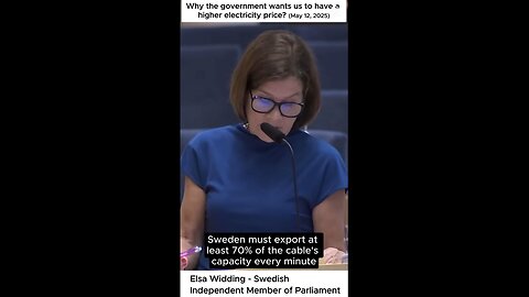 Elsa Widding - Why the government wants us to have a higher electricity price