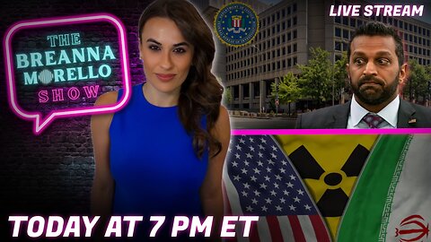 LIVE STREAM Tonight at 7pm ET- The Breanna Morello Show