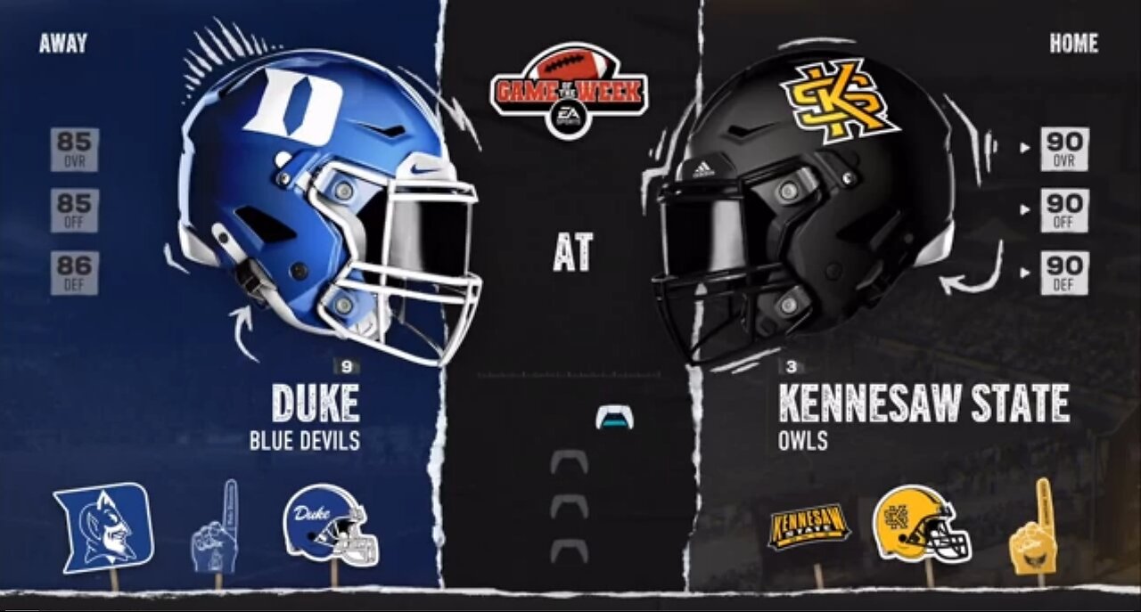 S6 Rebuild Kennesaw State vs Duke: Top 10 matchup!
