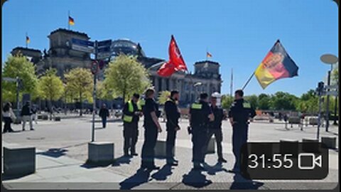 Politische Polizei stört Kundgebung gegen den deutschen Faschismus, Nazismus und Militarismus!