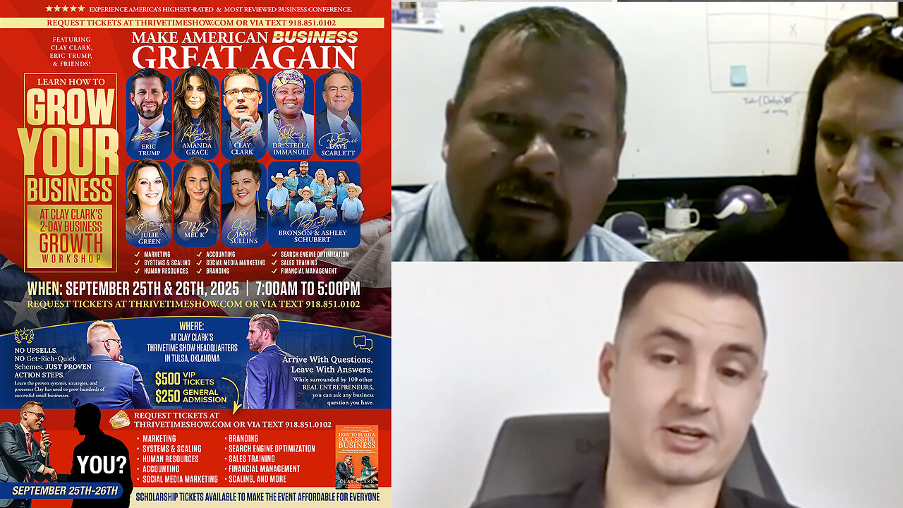 Business Coach | "Discipline Is the Bridge Between Goals & Accomplishment." - Jim Rohn (Best-Selling Author & Business Trainer) + 2 Clay Clark Client Success Stories + Join Eric Trump At Clay Clark's Sept. 25.26 Business Conf