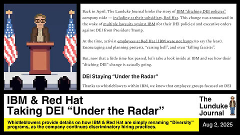 IBM & Red Hat Taking DEI "Under the Radar"